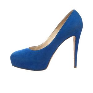 Brian Atwood Maniac cobalt blue suede high heel pumps 39 $600
